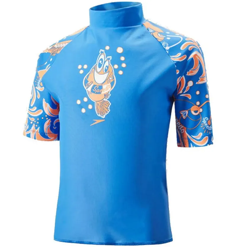 Speedo Kids Solarpop Essential Suntop Blue/Orange
